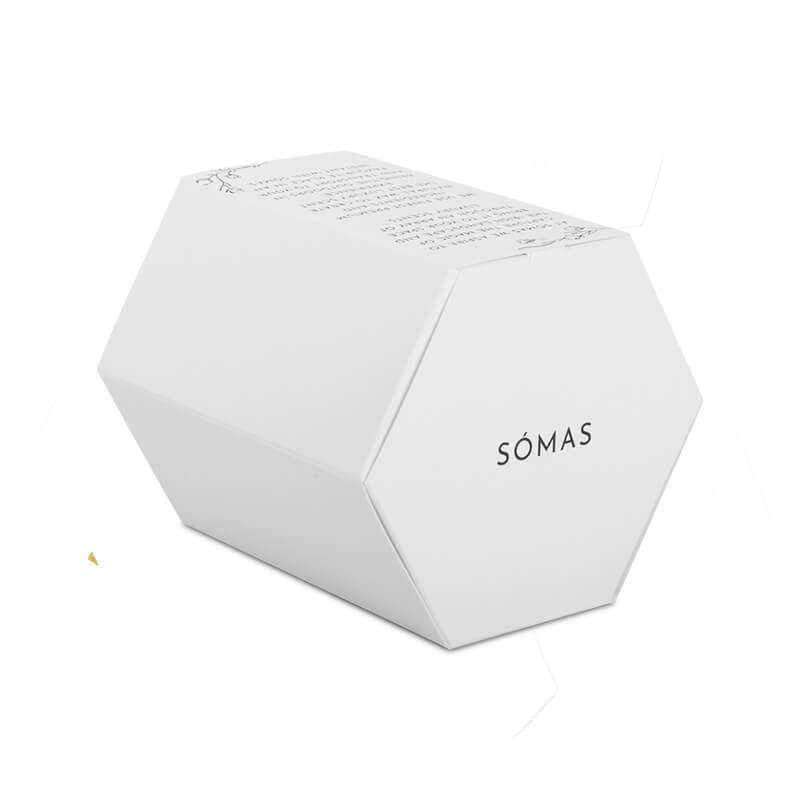 Wholesale Luxury Candle Boxes White Custom Color Hexagon Paper Box For Cosmetics