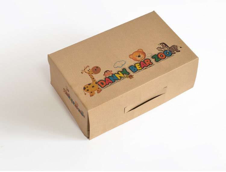 Custom express delivery mailer kraft paper shoe carton storage boxes