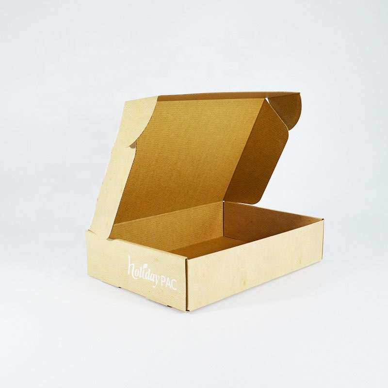 Recyclable custom shipping gift clamshell foldable clothing environmental protection packaging box
